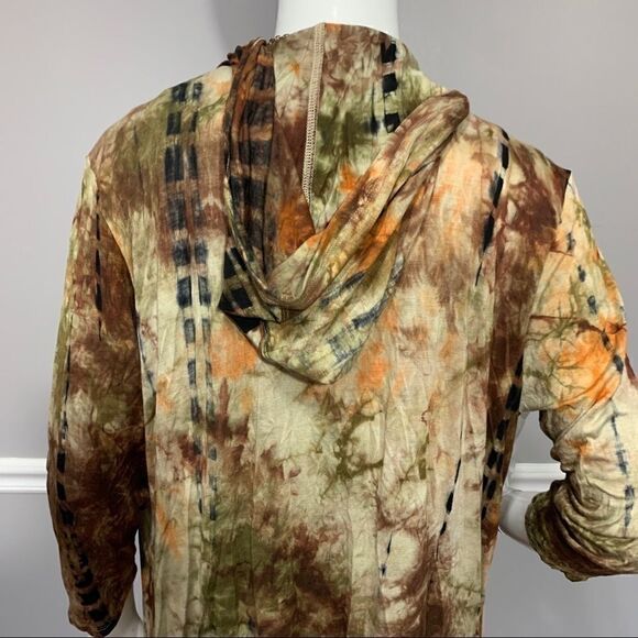 NWT Coin 1804 Tie Dye Waterfall Kimono -- L - Picture 6 of 12